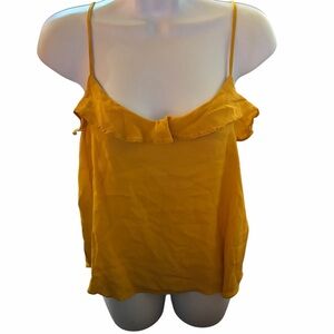 Old Navy Women's Mustard Ruffle Camisole